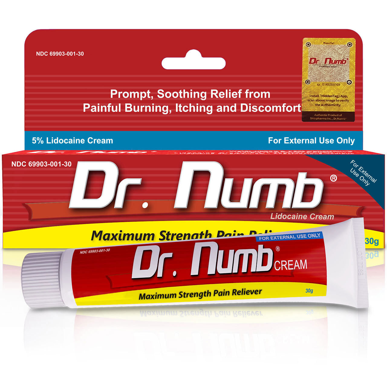 Dr.Numb 5% クリーム 1本 30g – Dr. Numb Japan ドクター ナム ジャパン 皮膚麻酔クリーム 通販